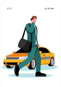 Dial a Driver Auckland: Safe & Affordable Rides 5 dial a driver man looking cab mobile app screens e1725360330152