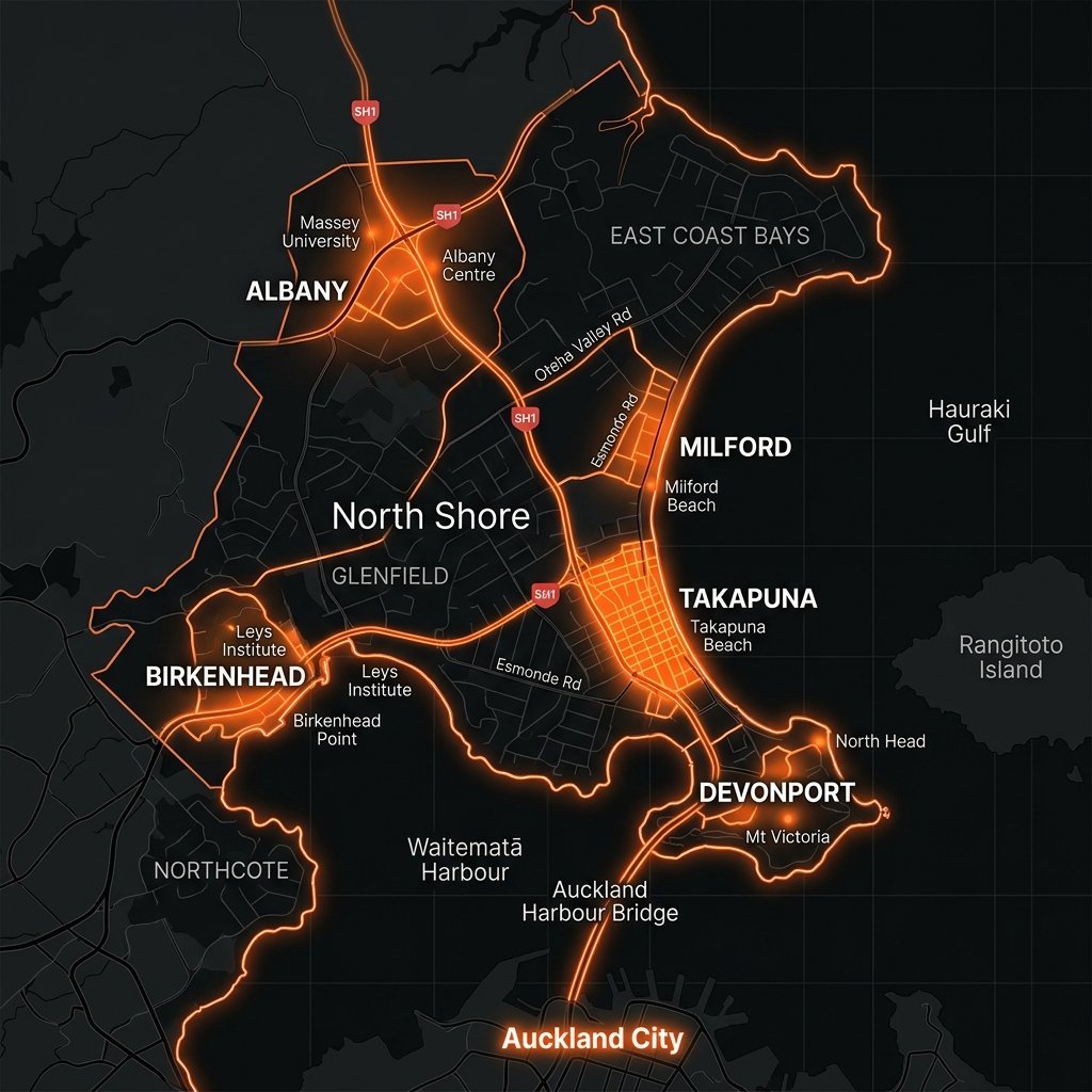 dial a driver north shore service area map