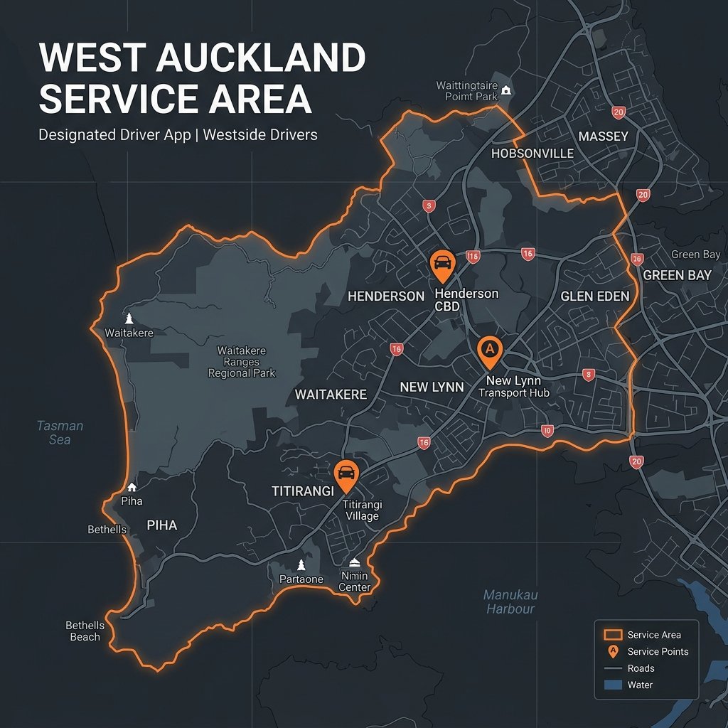 west auckland map